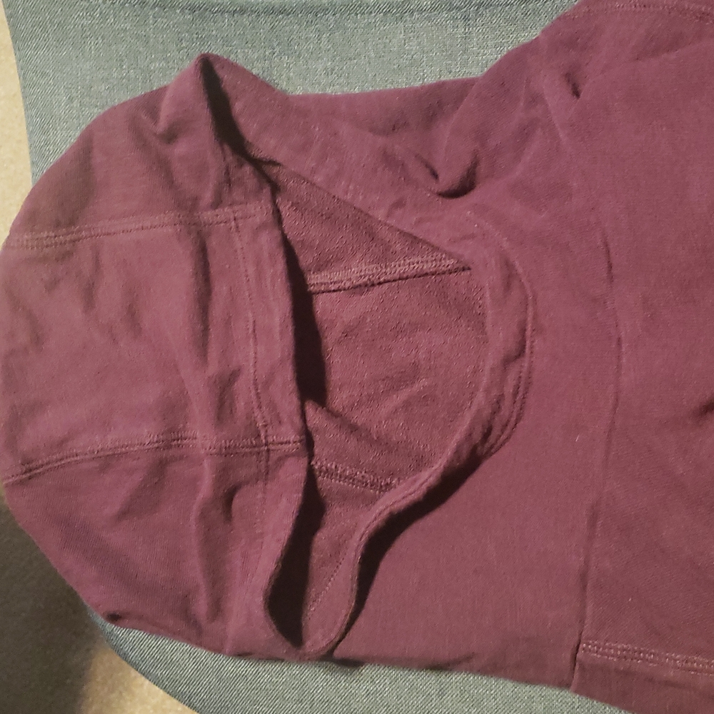 Columbia Cotton Hoodie Womens Large maroon Pullover